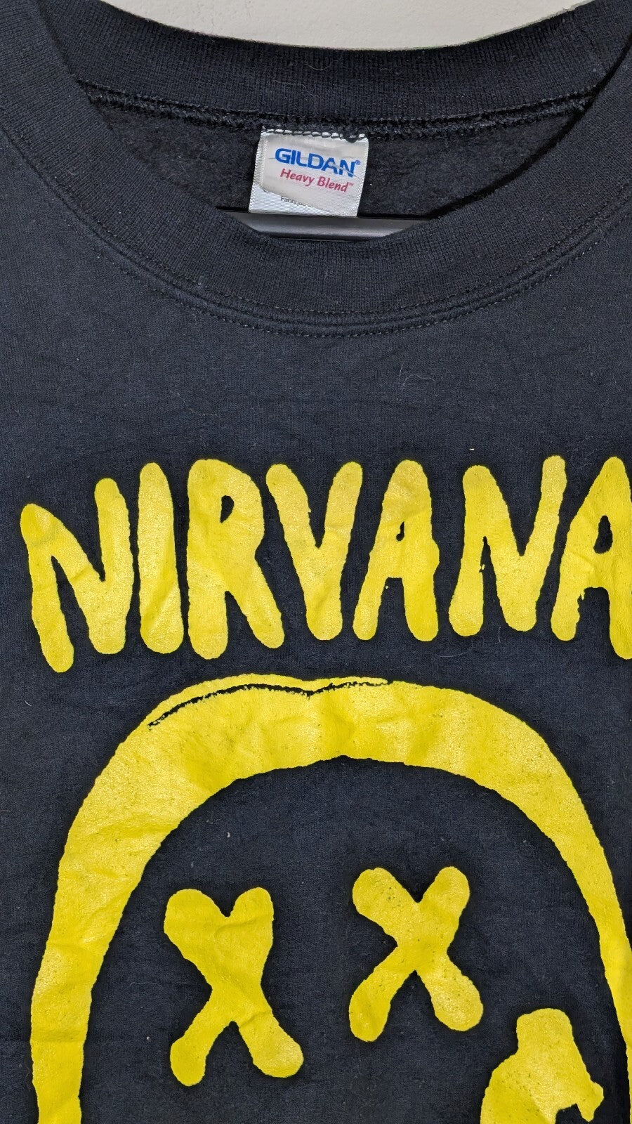 Gildan Men's Nirvana Sweatshirt Jumper - Black - Size Large