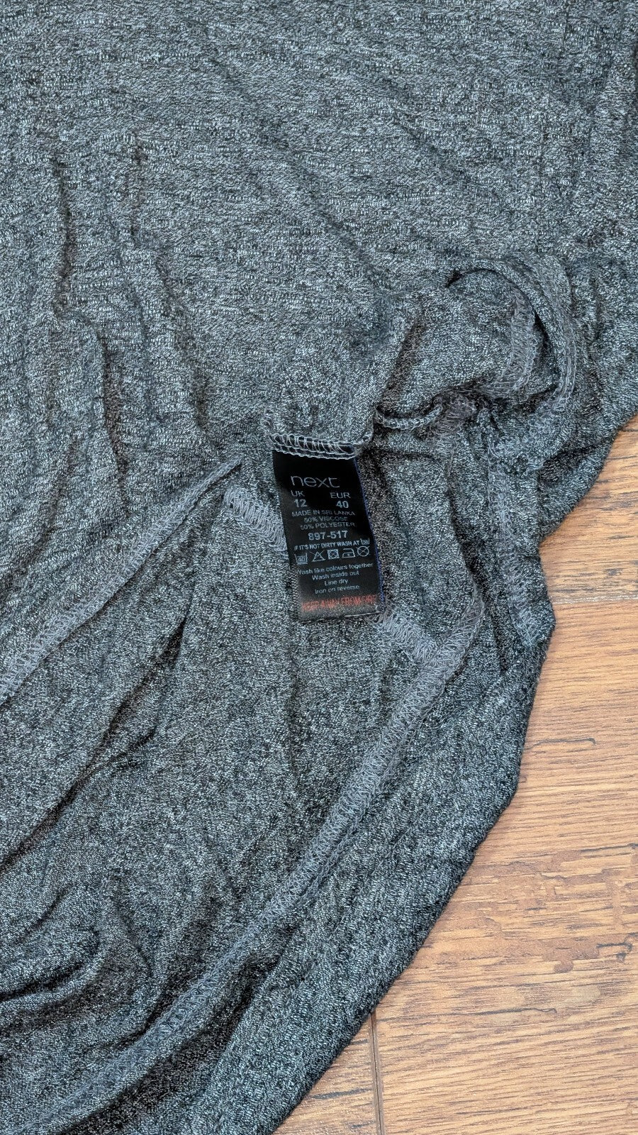 Next Women's T Shirt - Grey - Size 12