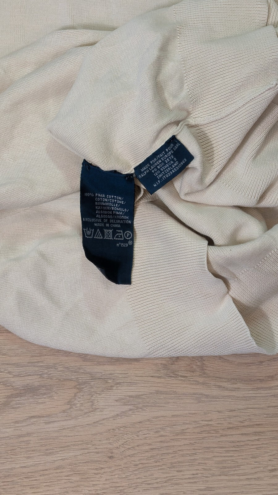 Ralph Lauren Men's Sweatshirt Jumper - Beige - Size Large
