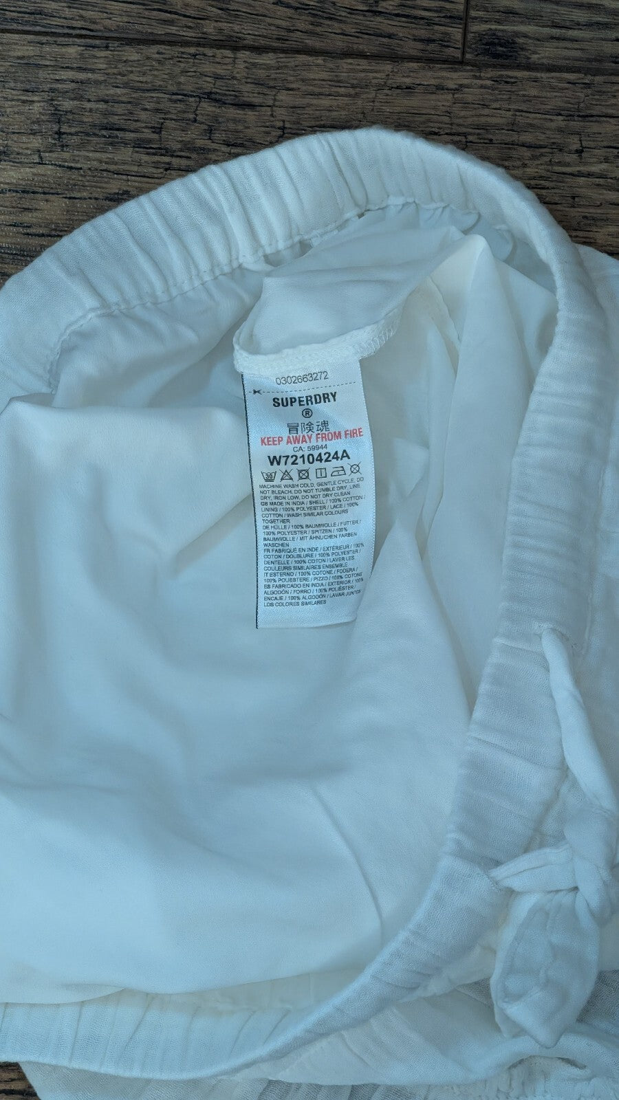 Superdry Women's Skirt - White - Size 16