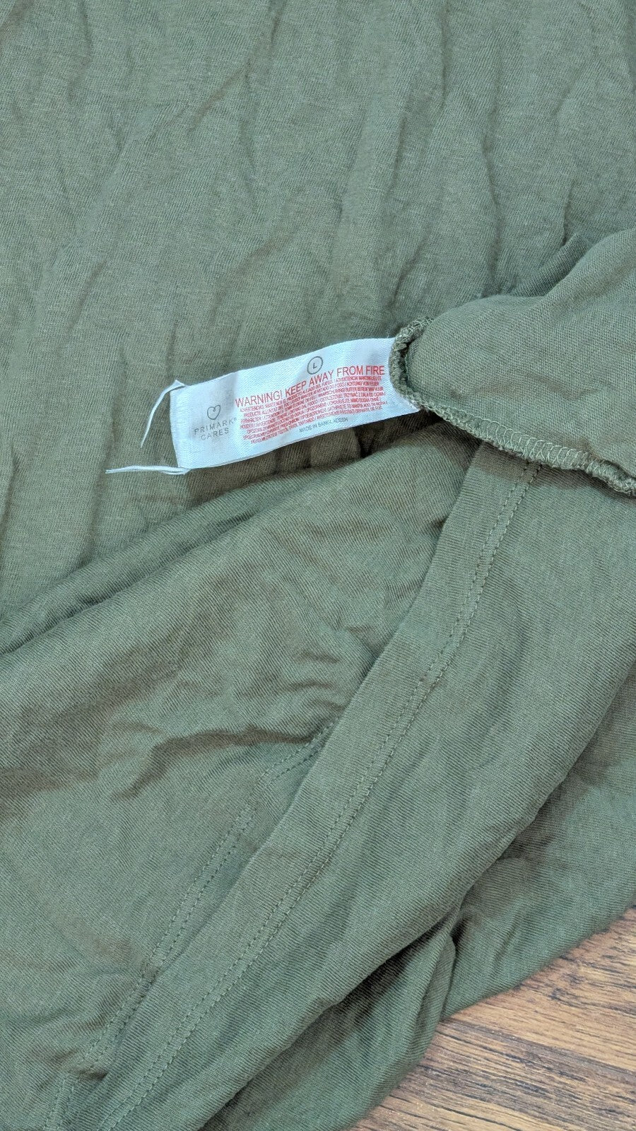 Primark Women's T Shirt - Khaki - Size Large