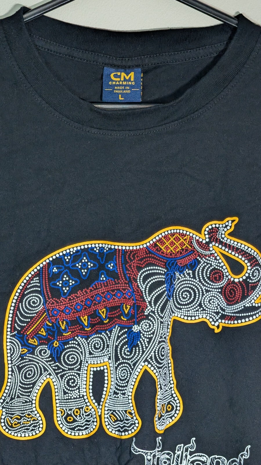 CM Charming Women's Thailand T Shirt - Black - Size Large