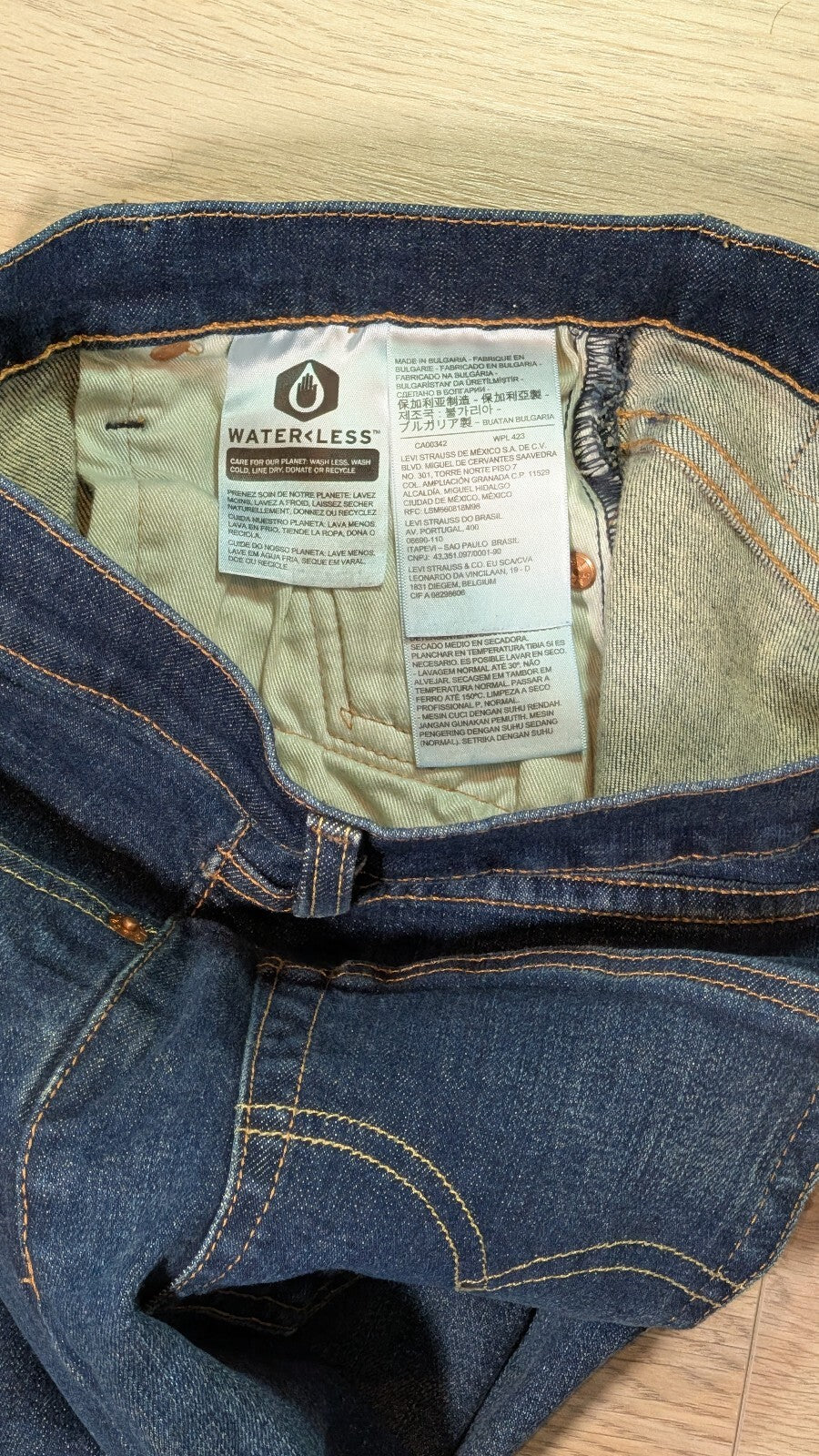 Levi's Men's Skinny Taper Jeans - Blue - Size 27W 30L