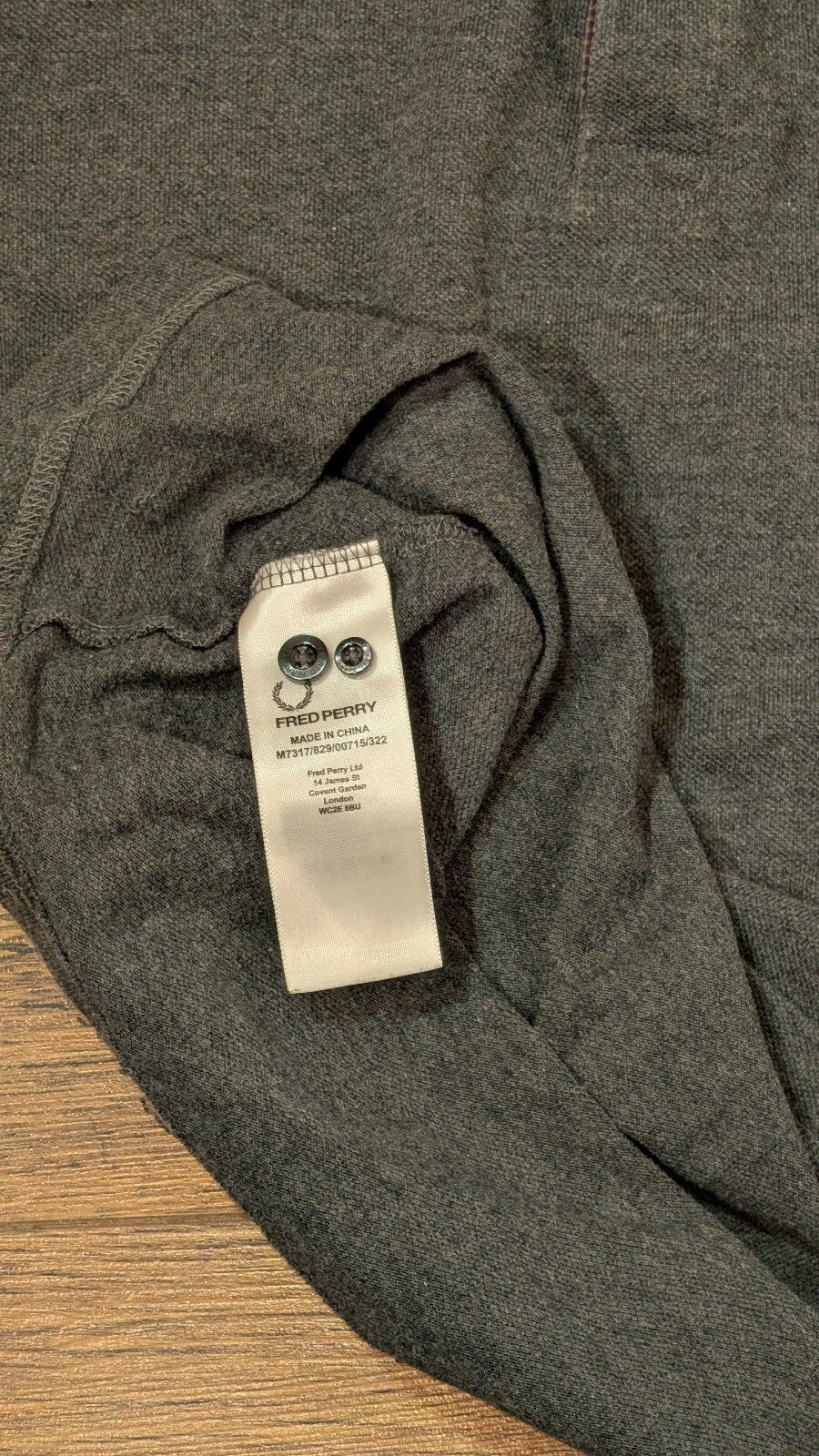 Fred Perry Men's Slim Fit Polo T Shirt - Grey - Size Large
