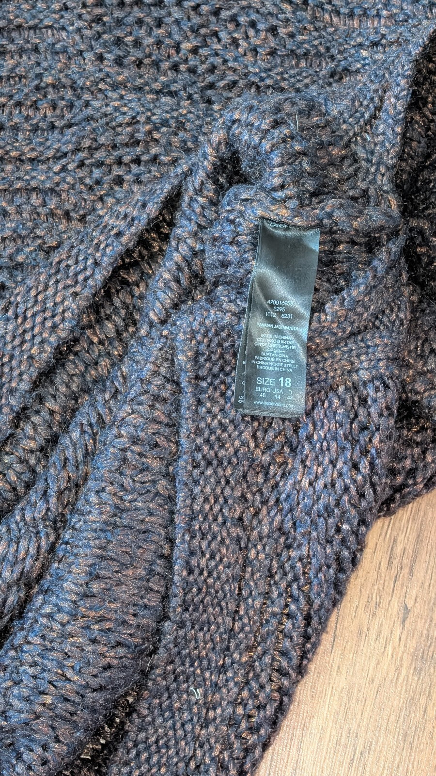 Nine By Savannah Miller Women's Sweatshirt Jumper - Blue - Size 18