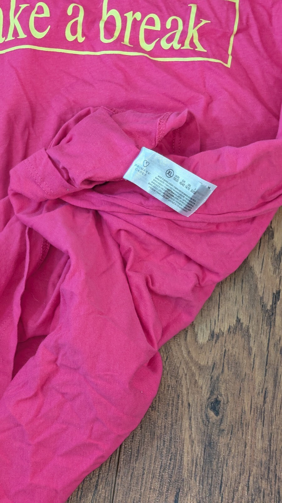 Primark Women's T Shirt - Pink - Size XL