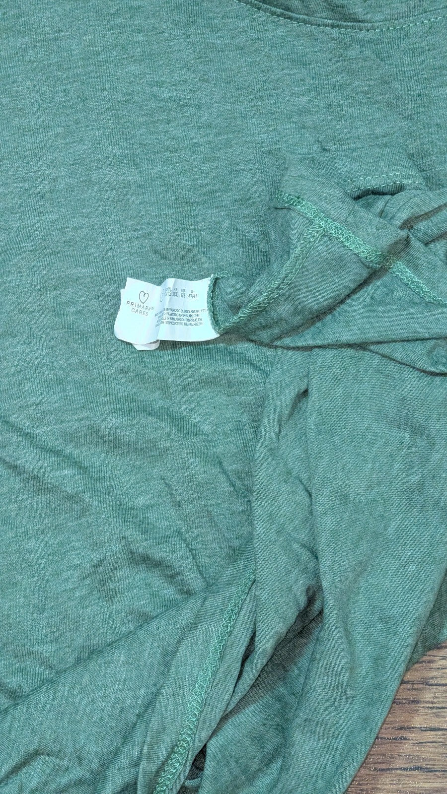 Primark Women's T Shirt - Green - Size Small