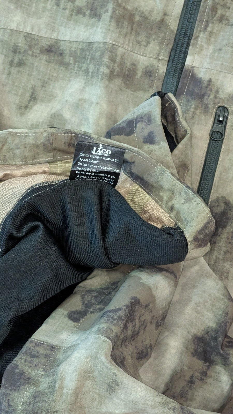 Il Lago Men's Camo Jacket - Green - Size XXL