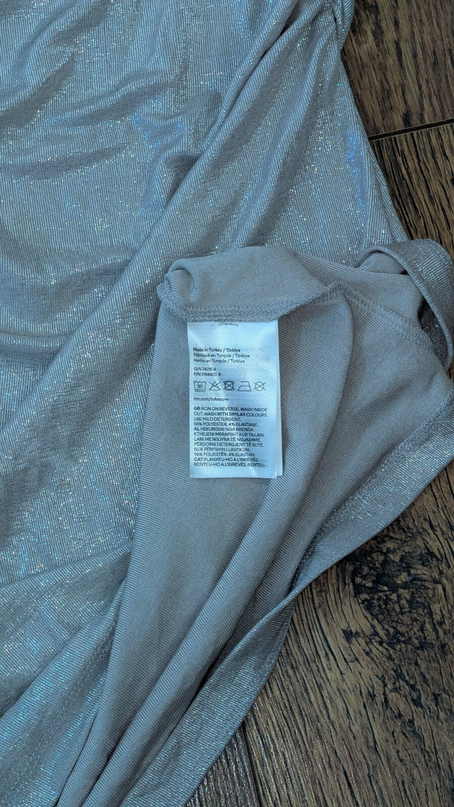H&M Women's Dress - Silver - Size XS