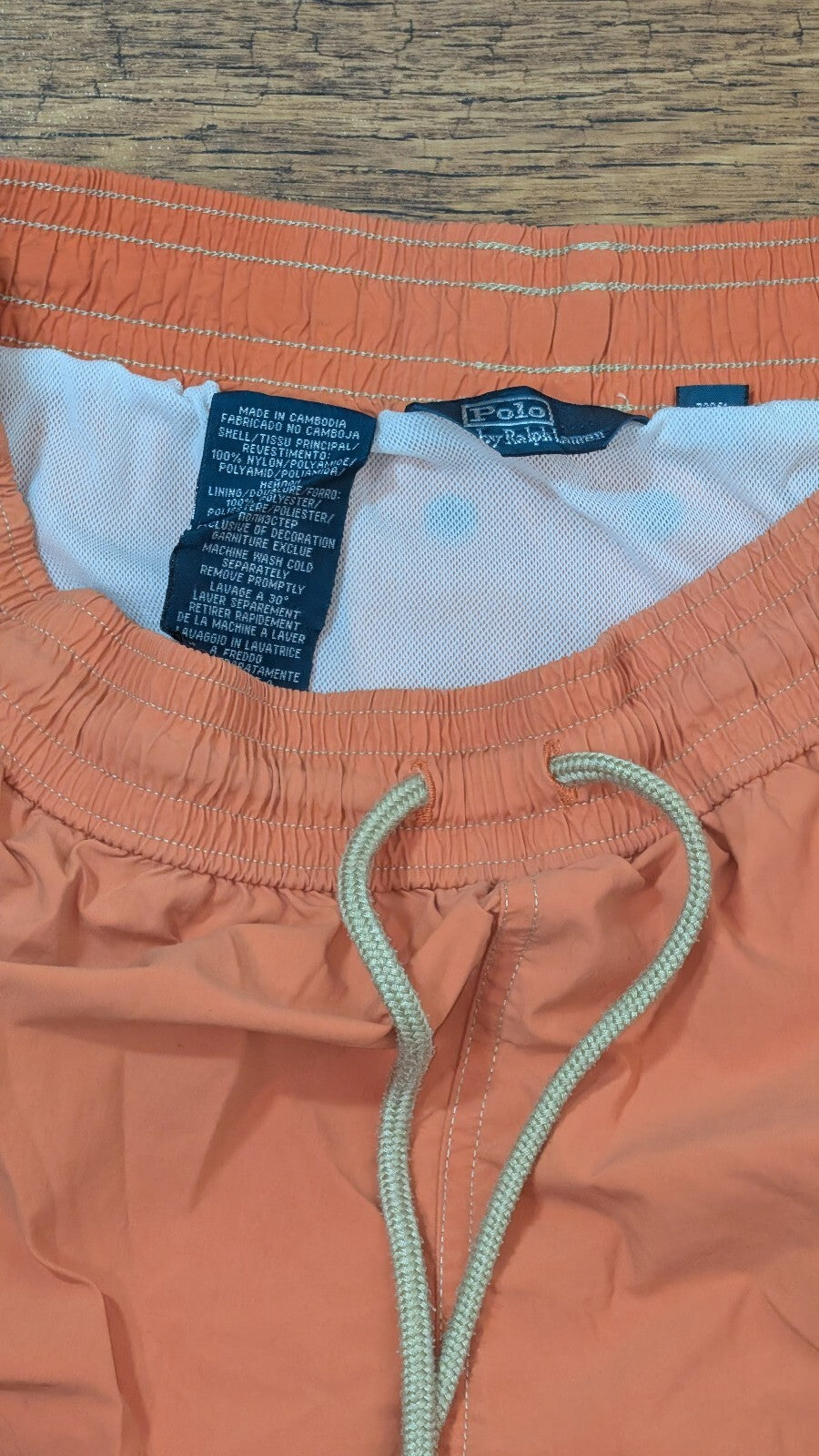 Ralph Lauren Men's Swimming Shorts - Orange - Size Medium