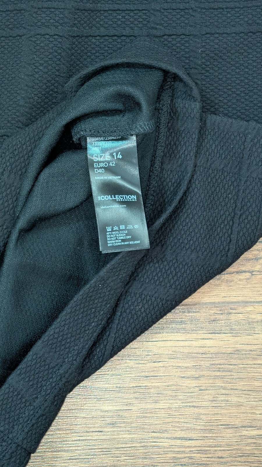 Debenhams Women's Skirt - Black - Size 14