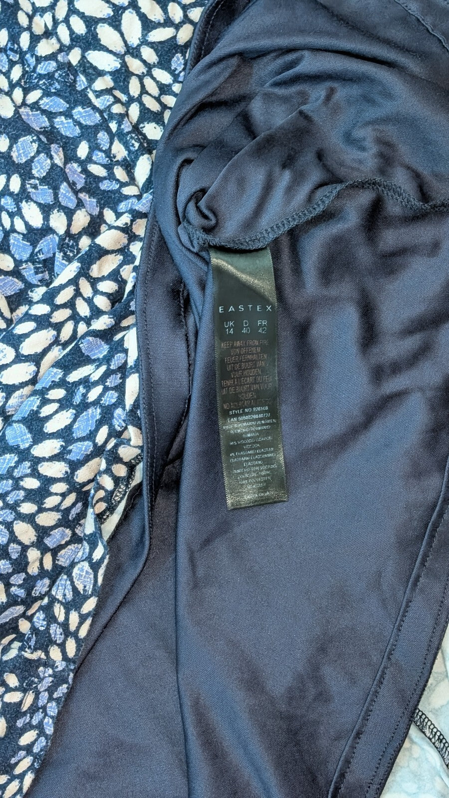 Eastex Women's Dress - Blue - Size 14
