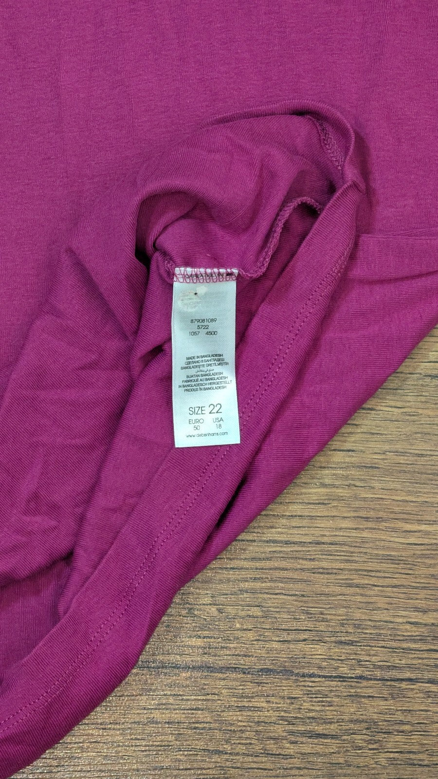 Debenhams Women's Vest - Purple - Size 22