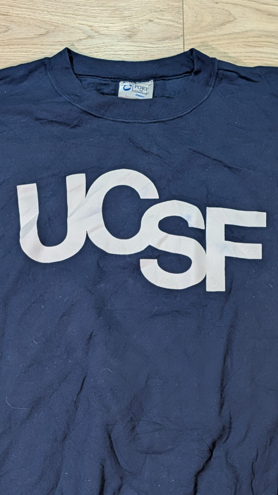 Port & Company Men's UCSF Sweatshirt Jumper - Navy - Size Medium