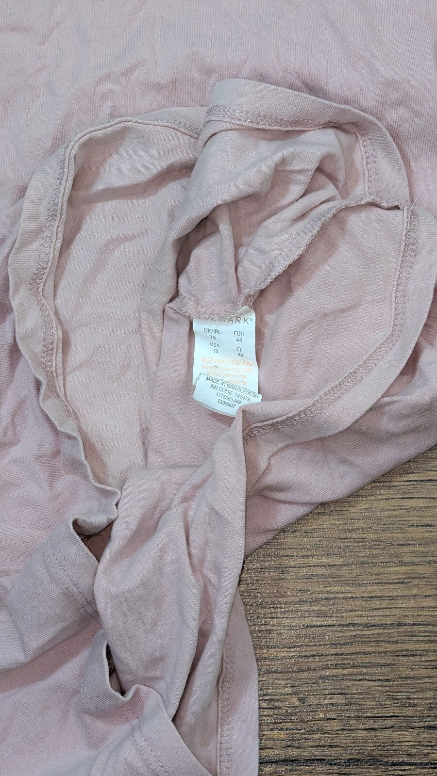 Primark Women's T Shirt - Pink - Size 16
