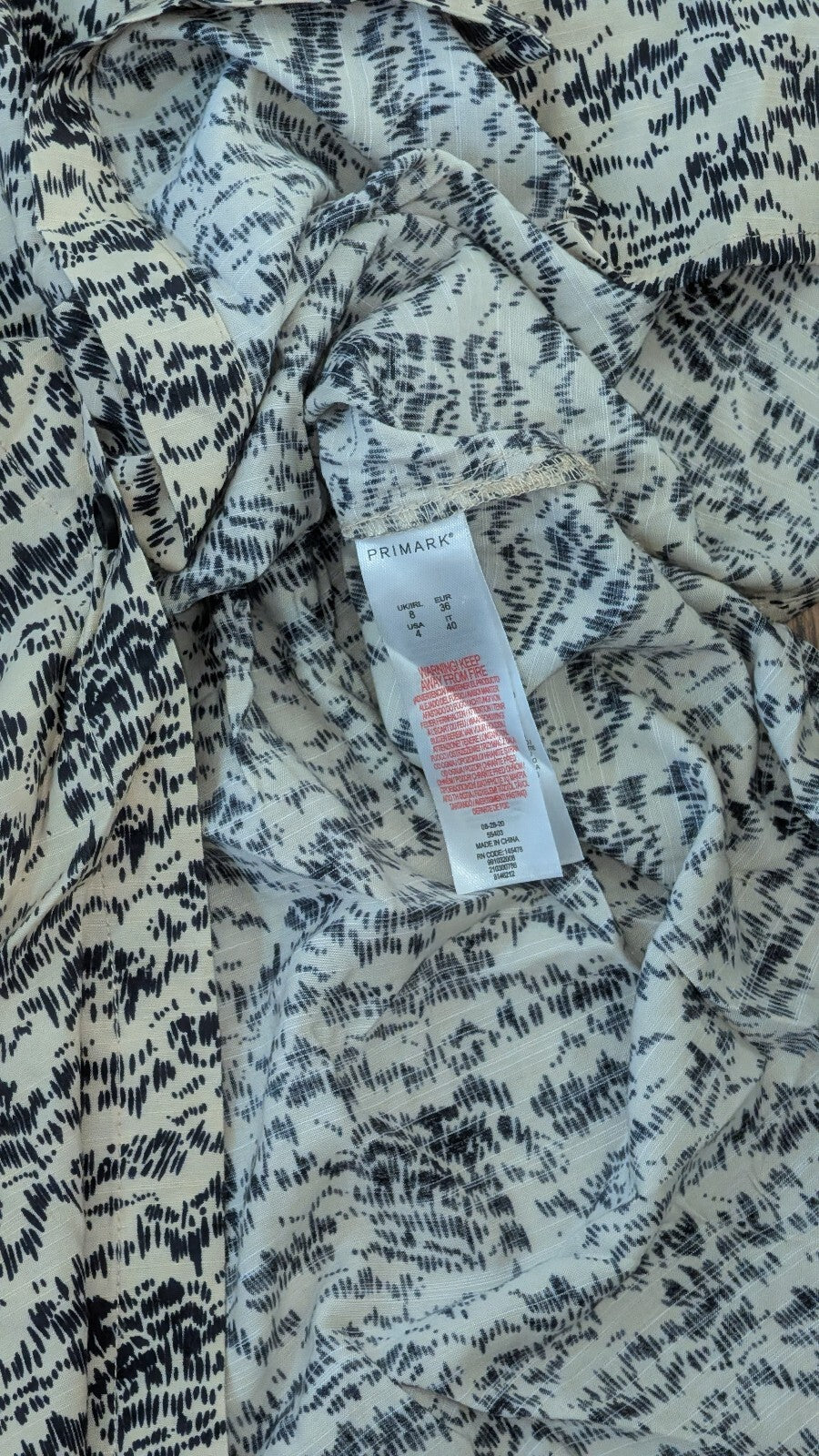 Primark Women's Dress - White - Size 8