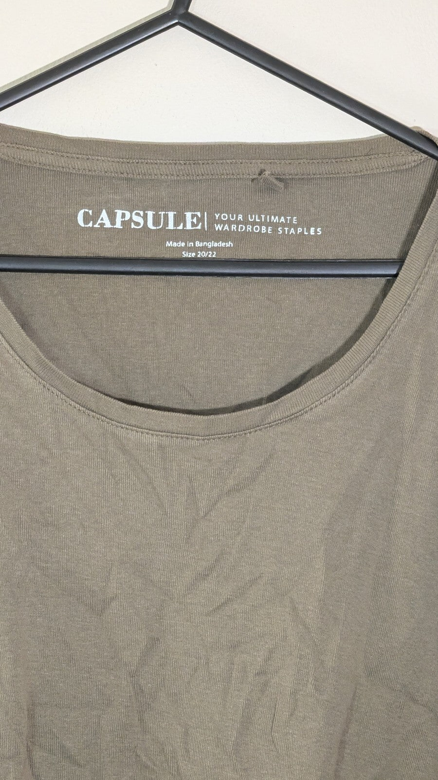 Capsule Women's T Shirt - Khaki - Size 20