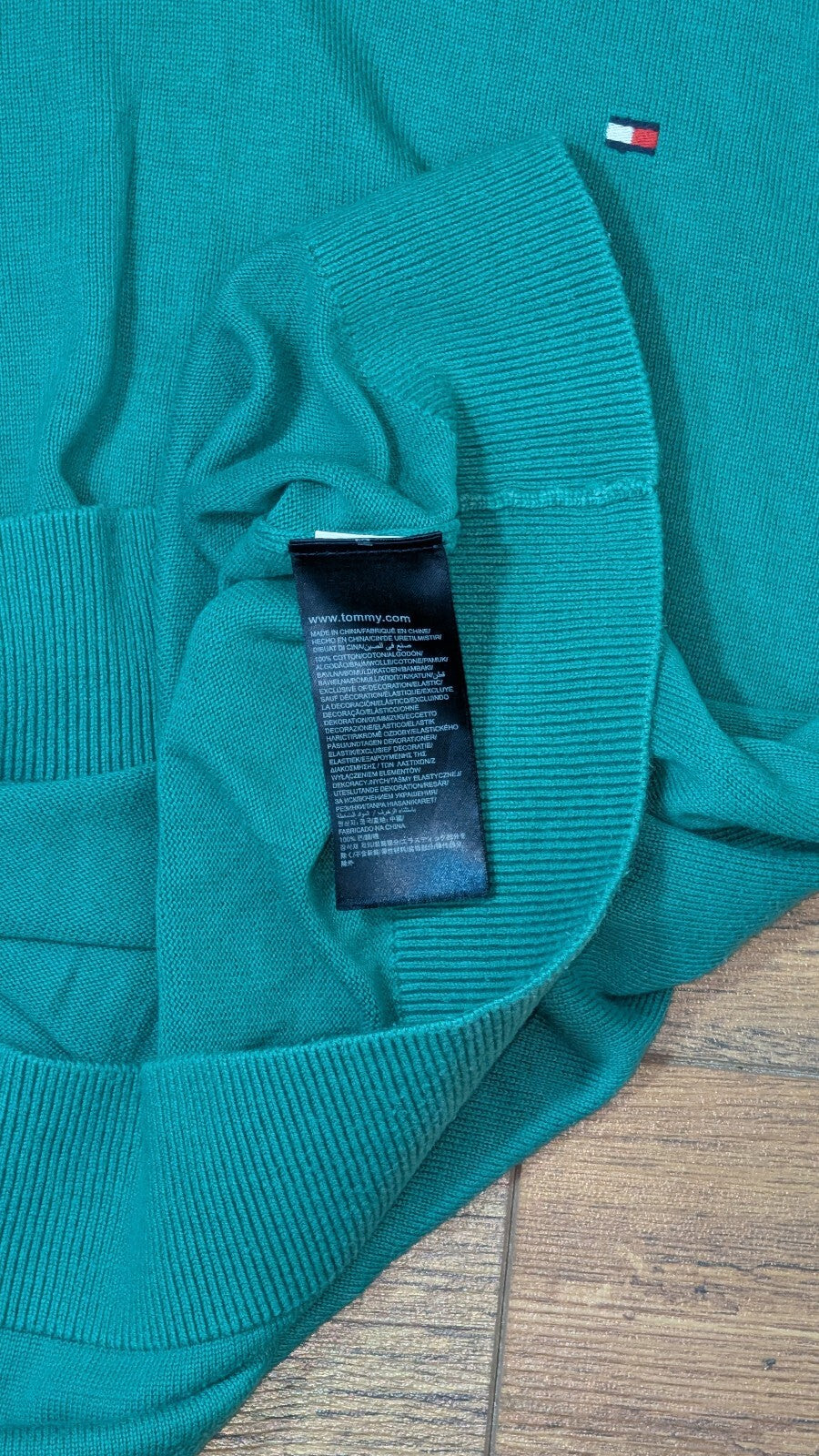 Tommy Hilfiger Men's Sweatshirt Jumper - Green - Size Medium