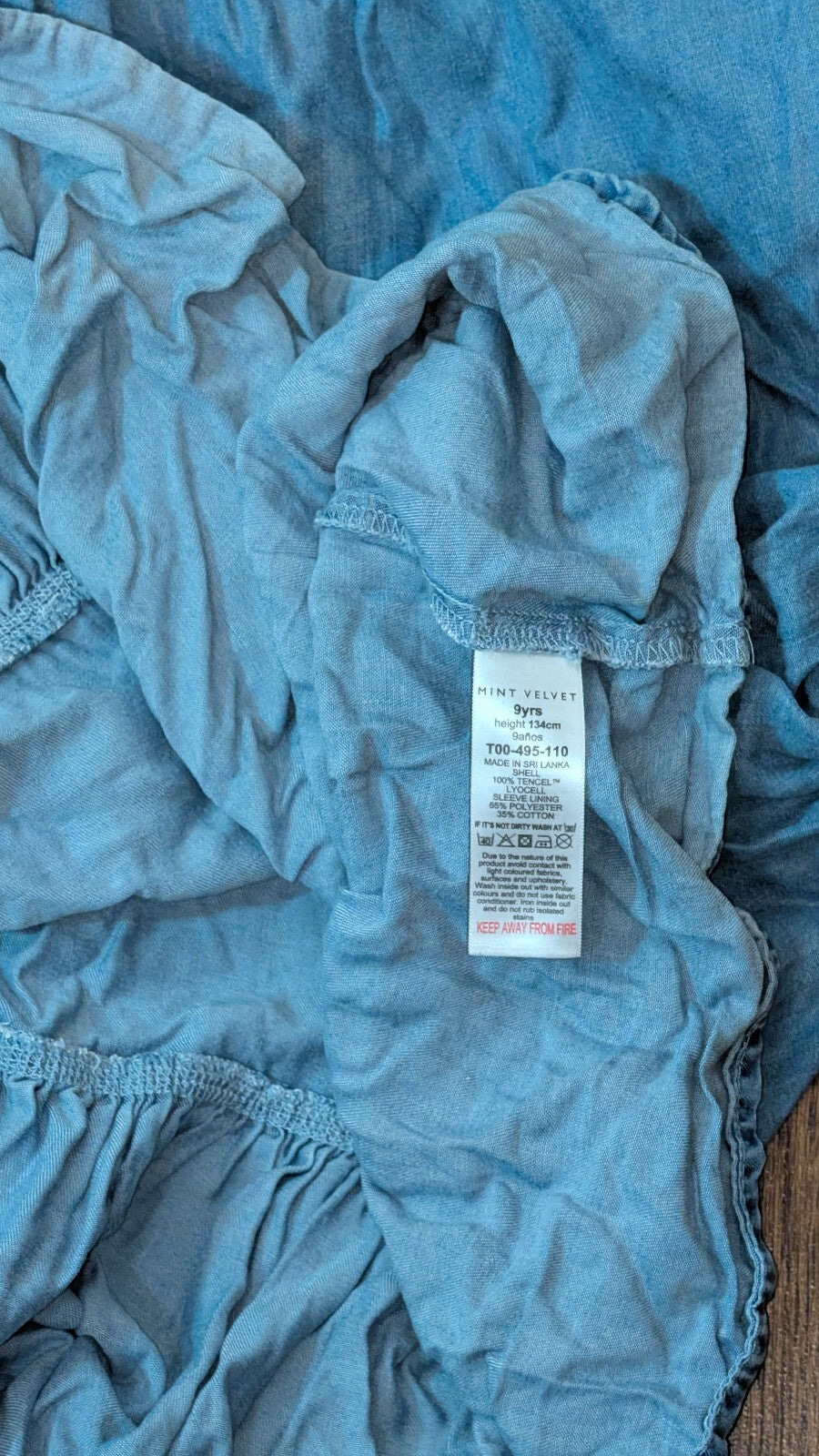 Mint Velvet Kid's Girls Dress - Blue - 9 Years