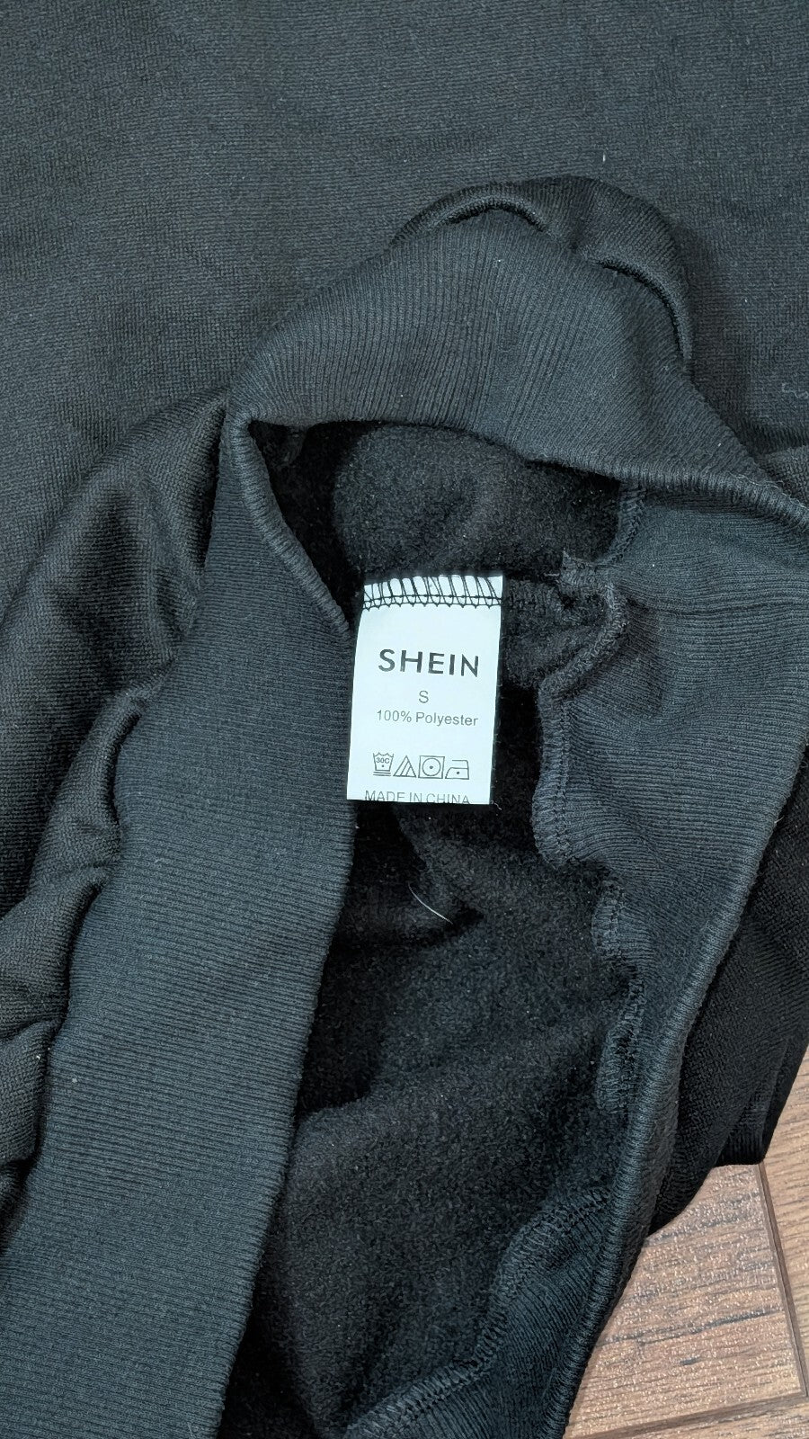 Shein Women's Sweatshirt Jumper - Black - Size Small