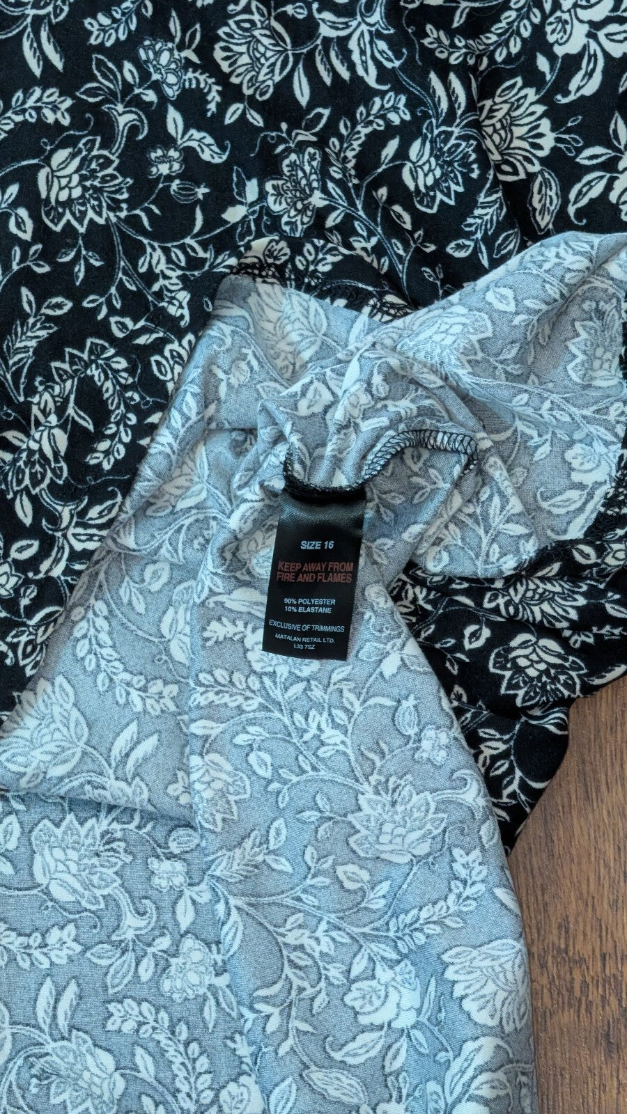 Papaya Women's Floral Dress - Black - Size 16