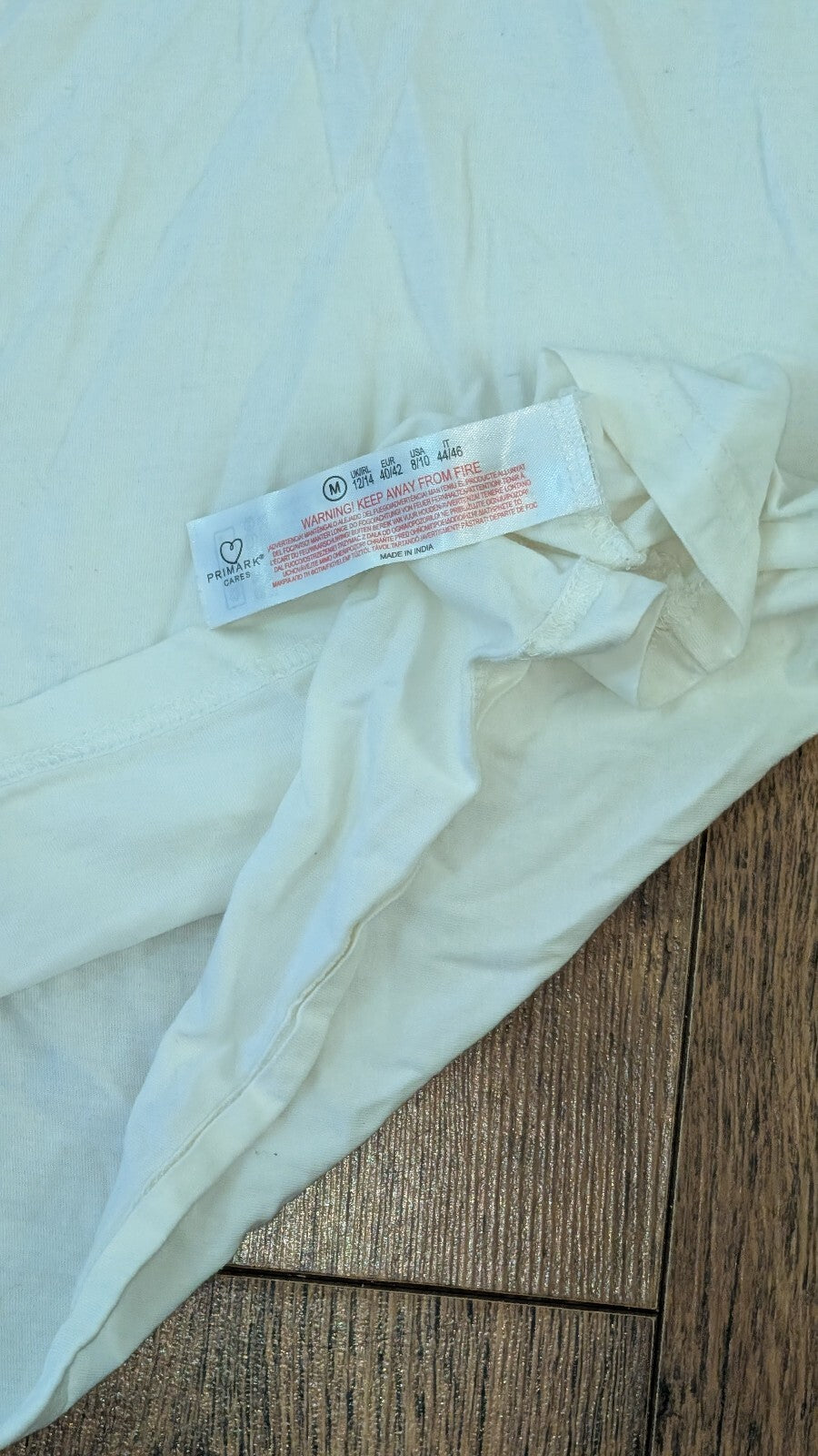 Primark Women's T Shirt - White - Size Medium