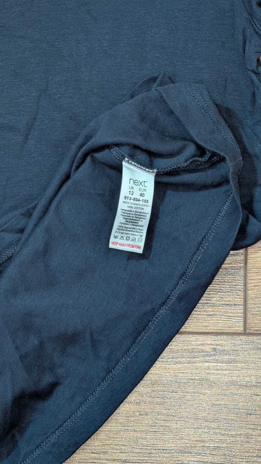 Next Women's T Shirt - Navy - Size 12