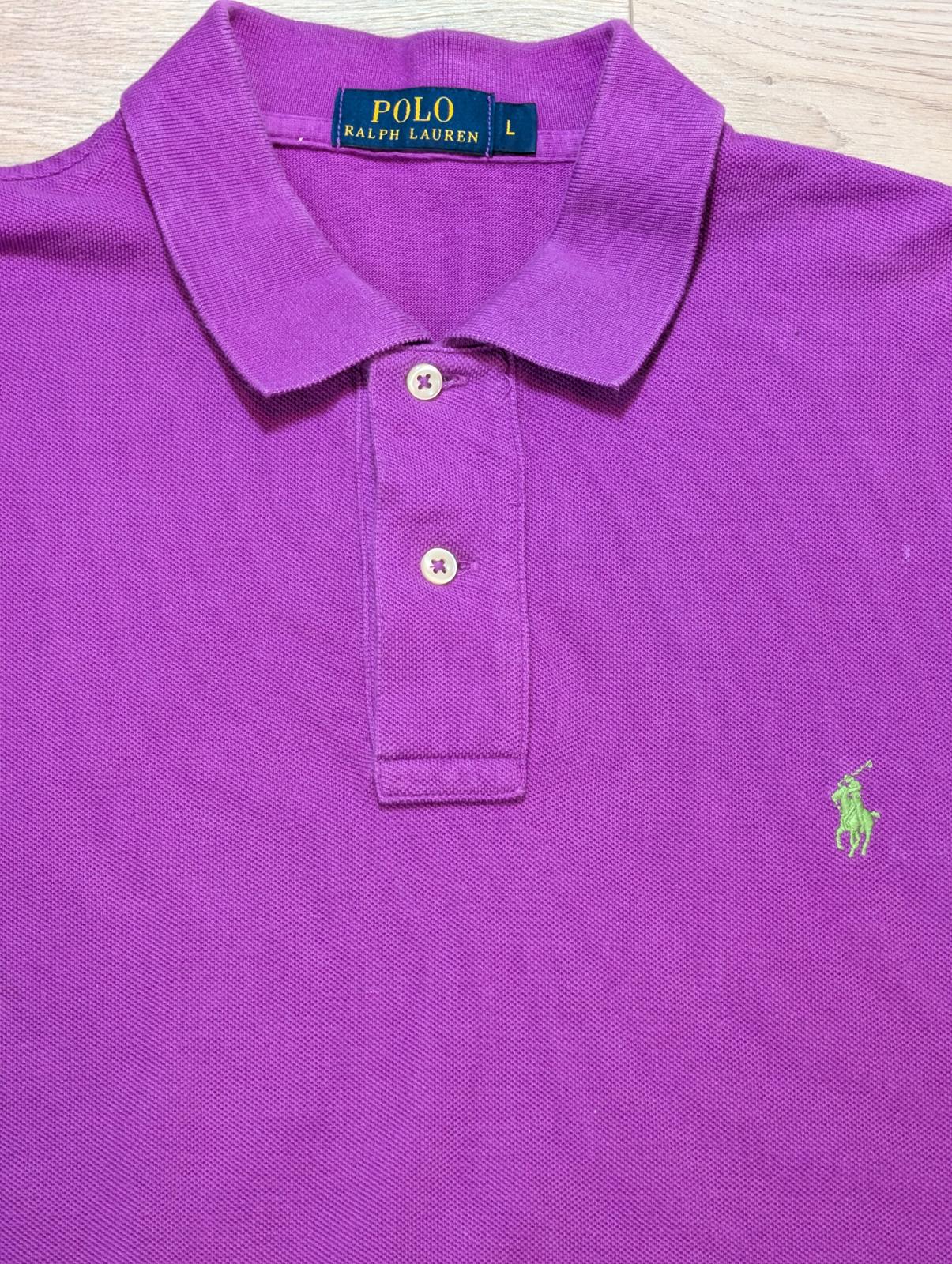 Ralph Lauren Men's Polo T Shirt - Purple - Size Large