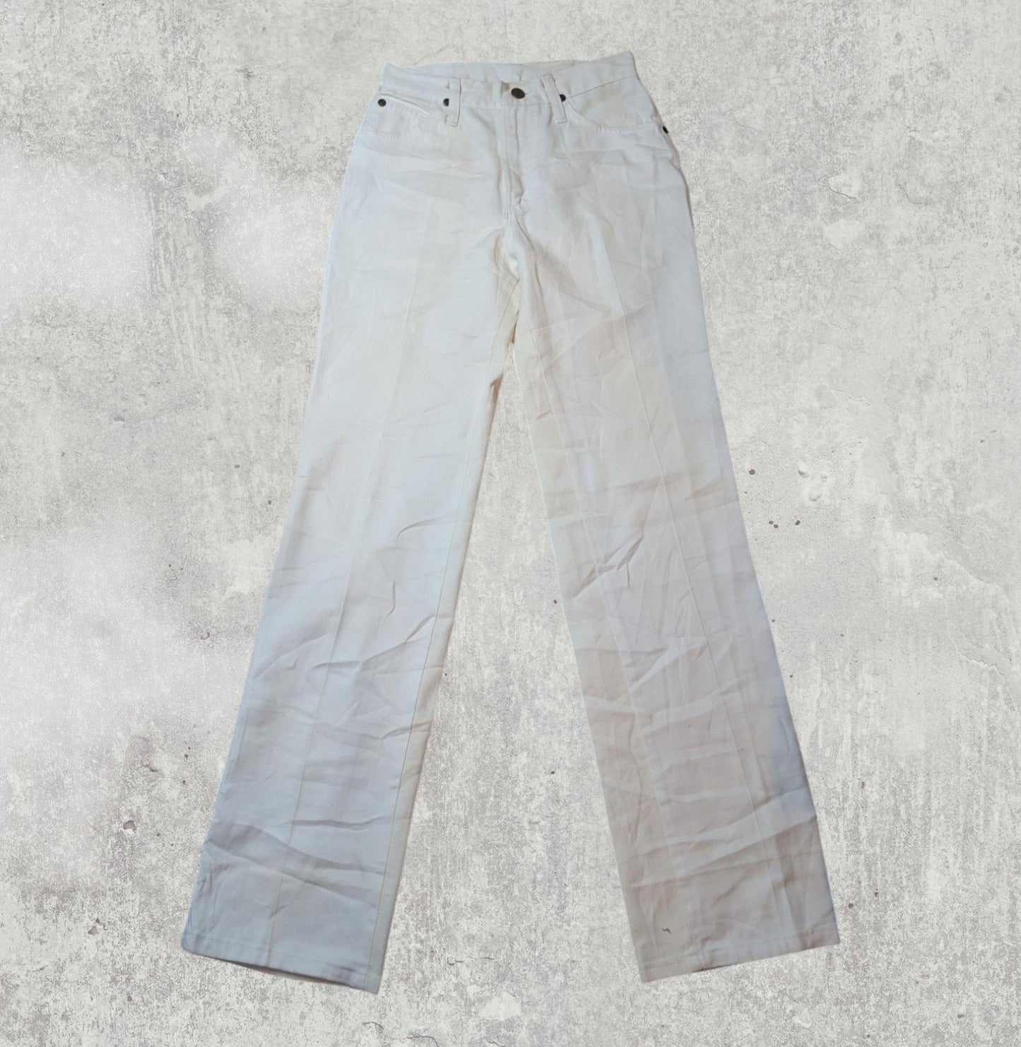 Wrangler Kid's Straight Jeans - White - Size 25W 32L