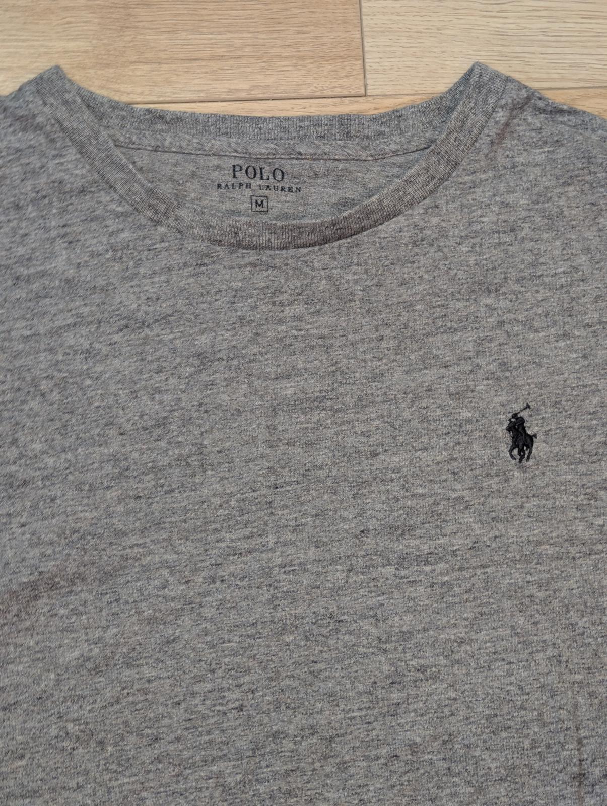 Ralph Lauren Men's Long Sleeved T Shirt - Grey - Size Medium