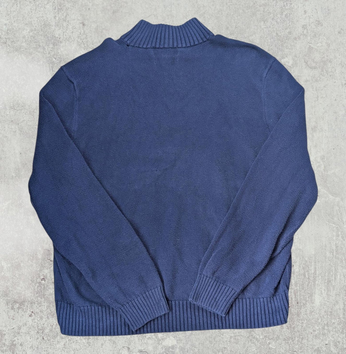 Ralph Lauren Men's 1/4 Zip Jumper - Navy - Size XL
