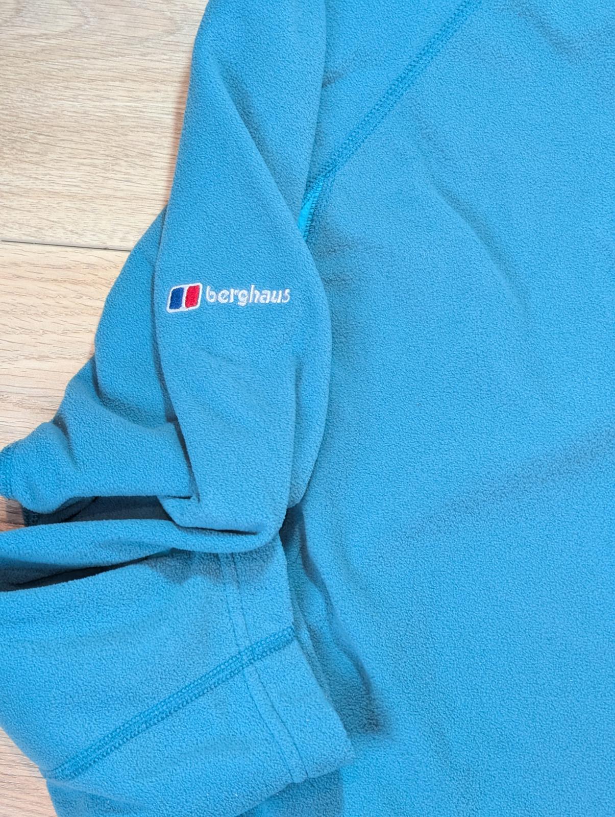 Berghaus Women's 1/4 Zip Fleece Jumper - Green - Size 10
