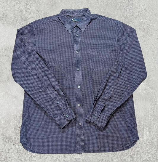 Fred Perry Men's Check Shirt - Brown - Size Large