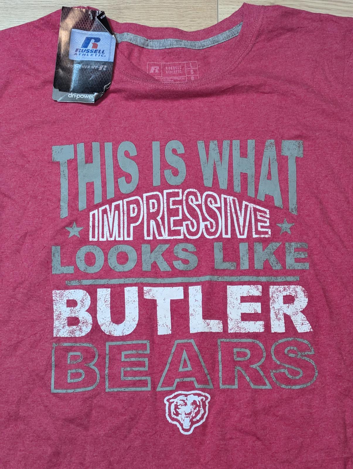 Russell Athletic Men's Butler Bears T Shirt - Pink - Size Large