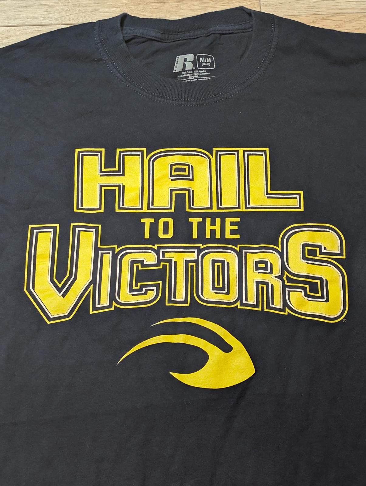 Russell Athletic Men's Michigan Football T Shirt - Navy - Size Medium