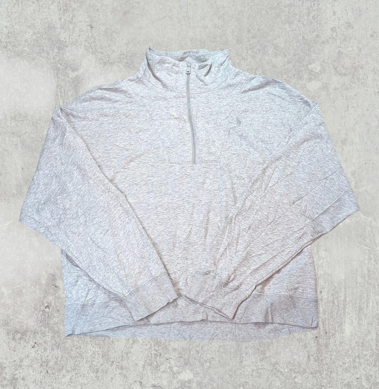 Ralph Lauren Men's 1/4 Zip Jumper - Grey - Size Large
