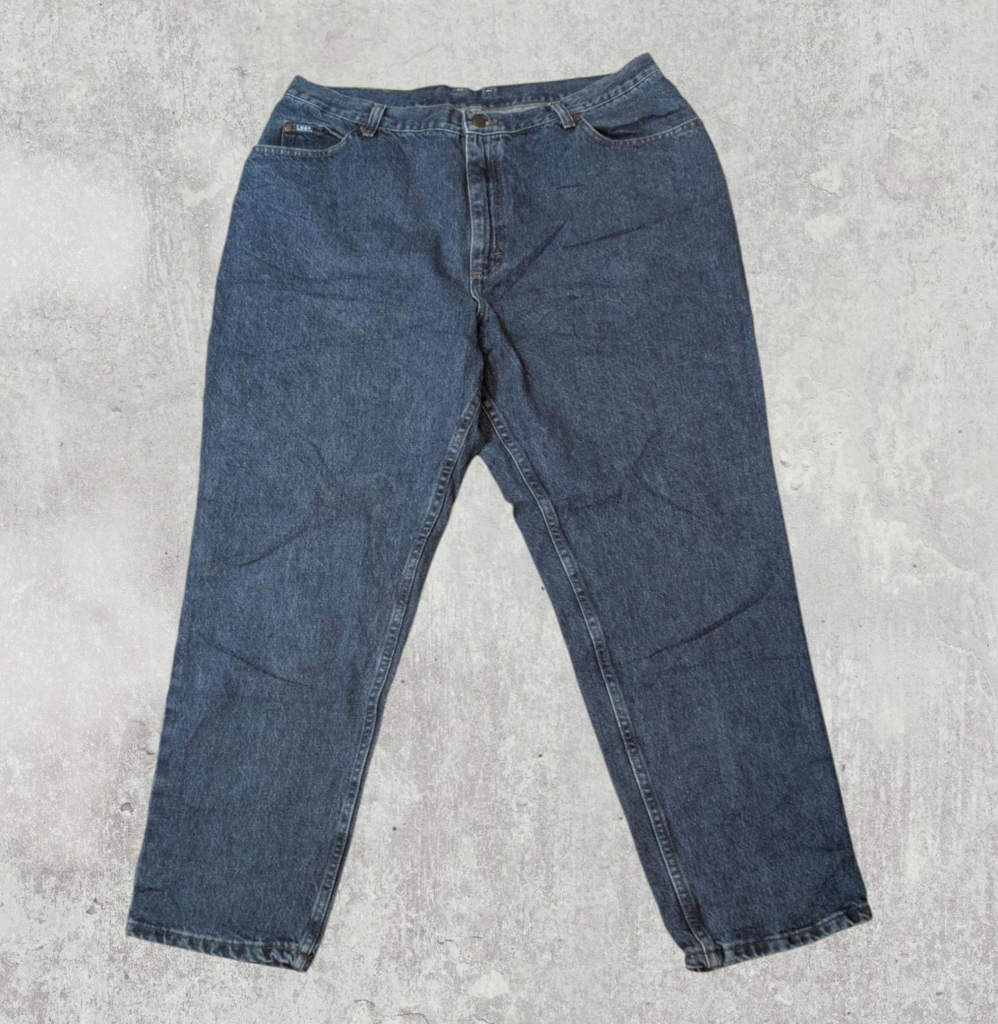 Lee Women's Straight Jeans - Blue - Size 36W 28L