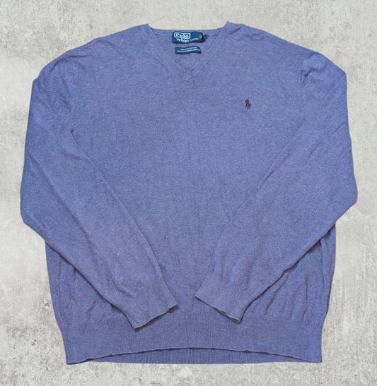 Ralph Lauren Men's Sweatshirt Jumper - Purple - Size Large