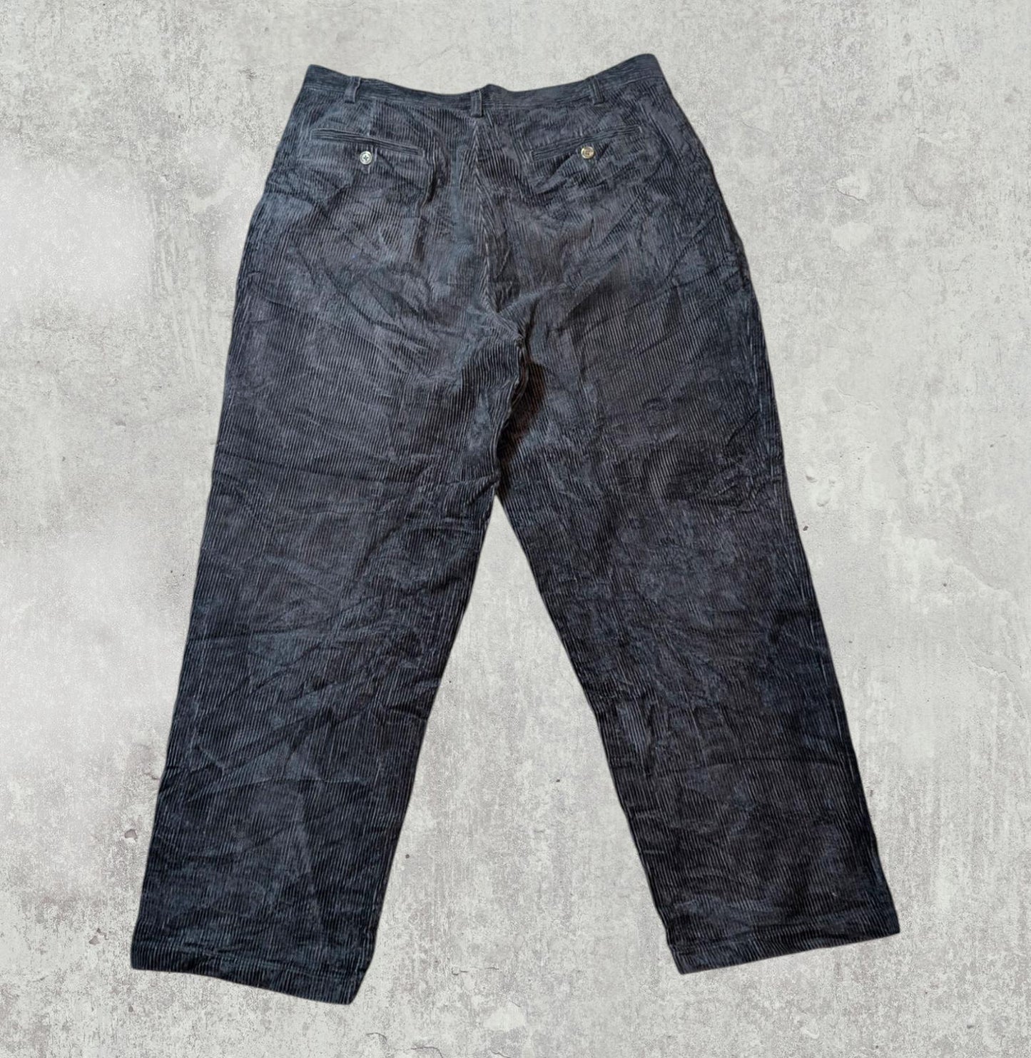 Eddie Bauer Men's Corduroy Trousers - Navy - Size 36W 30L