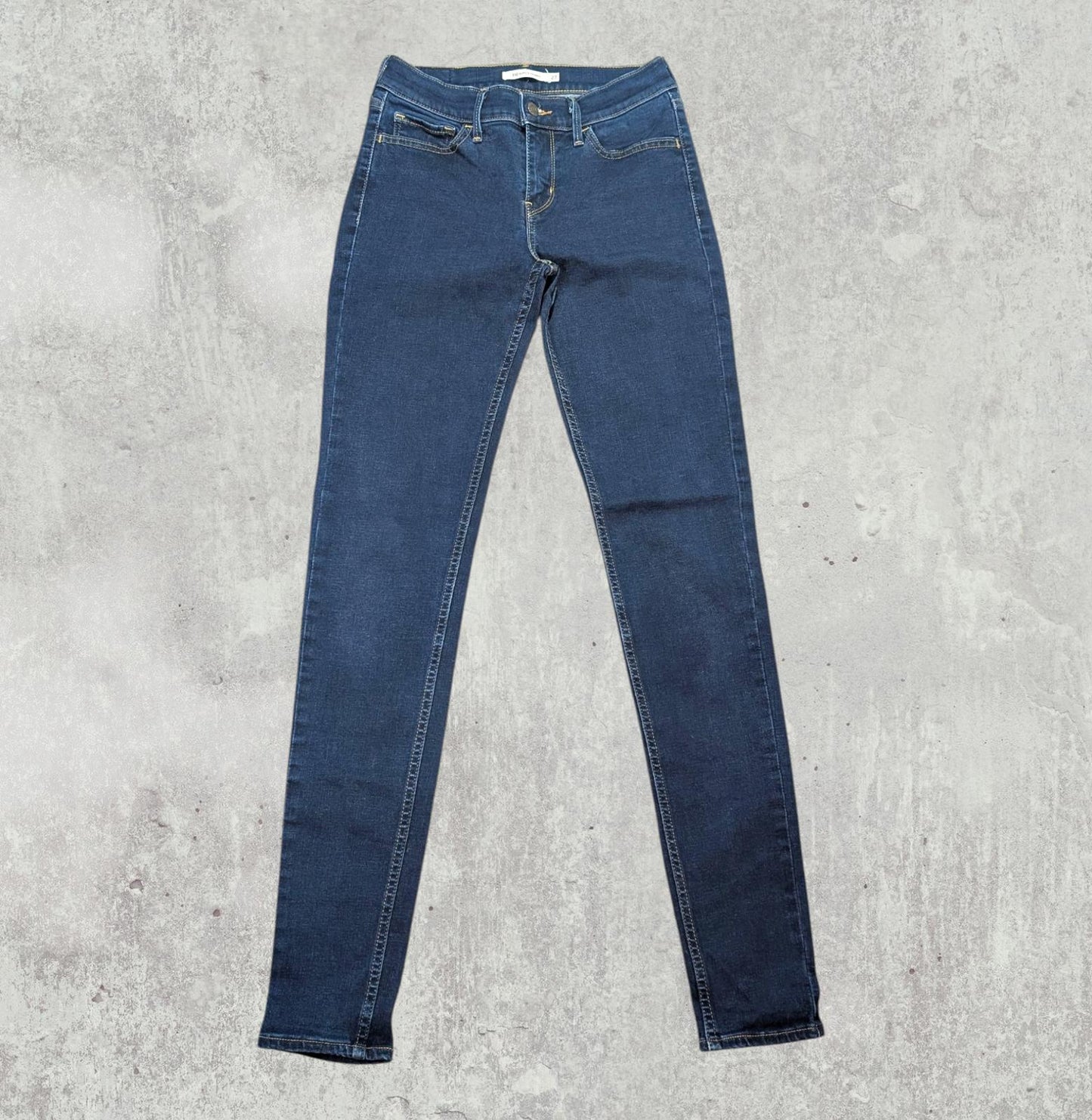 Levi's Women's 710 Super Skinny Jeans - Blue - Size 27W 32L