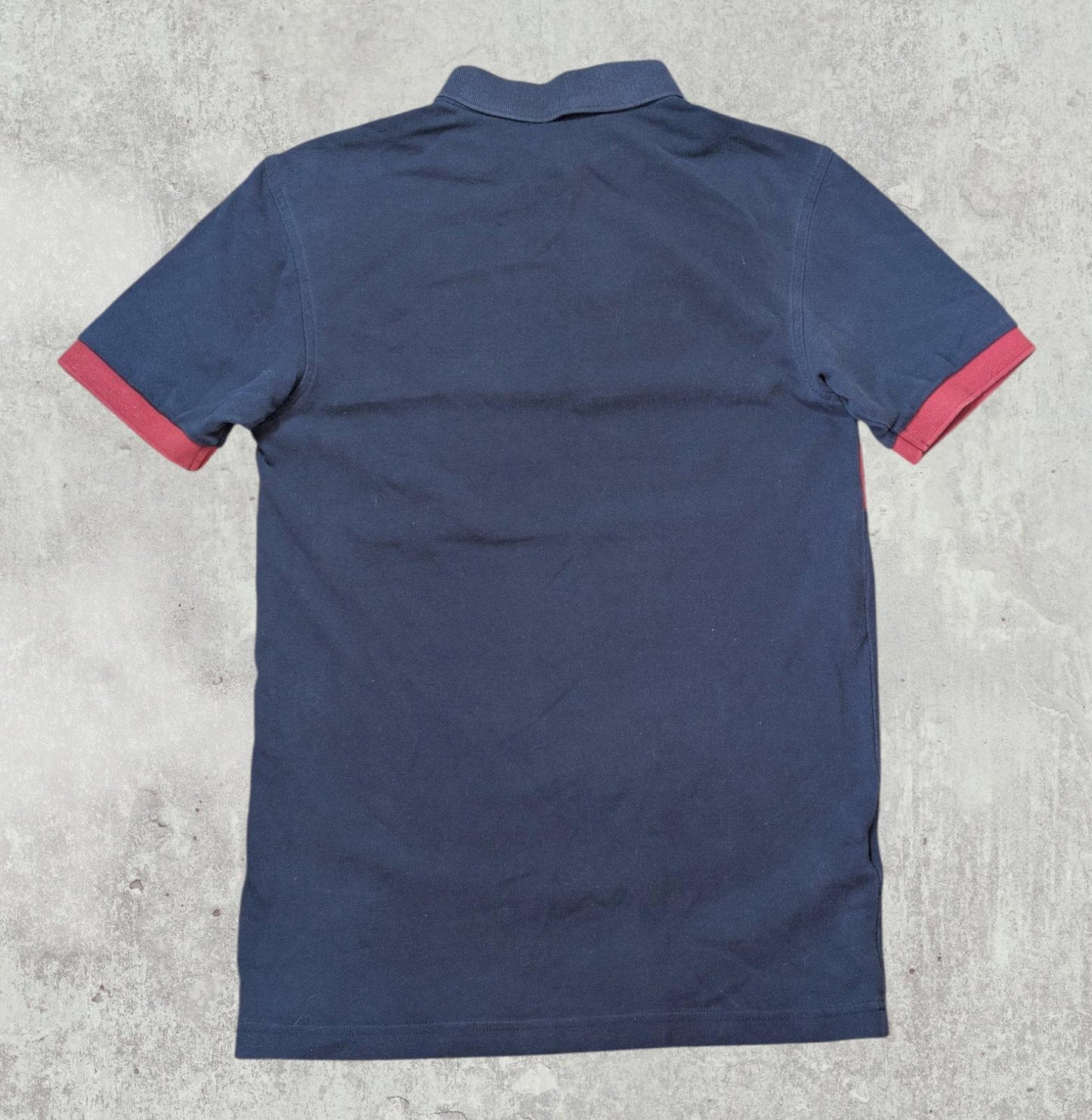 Fred Perry Men's Zip Up Polo T Shirt - Navy - Size Small