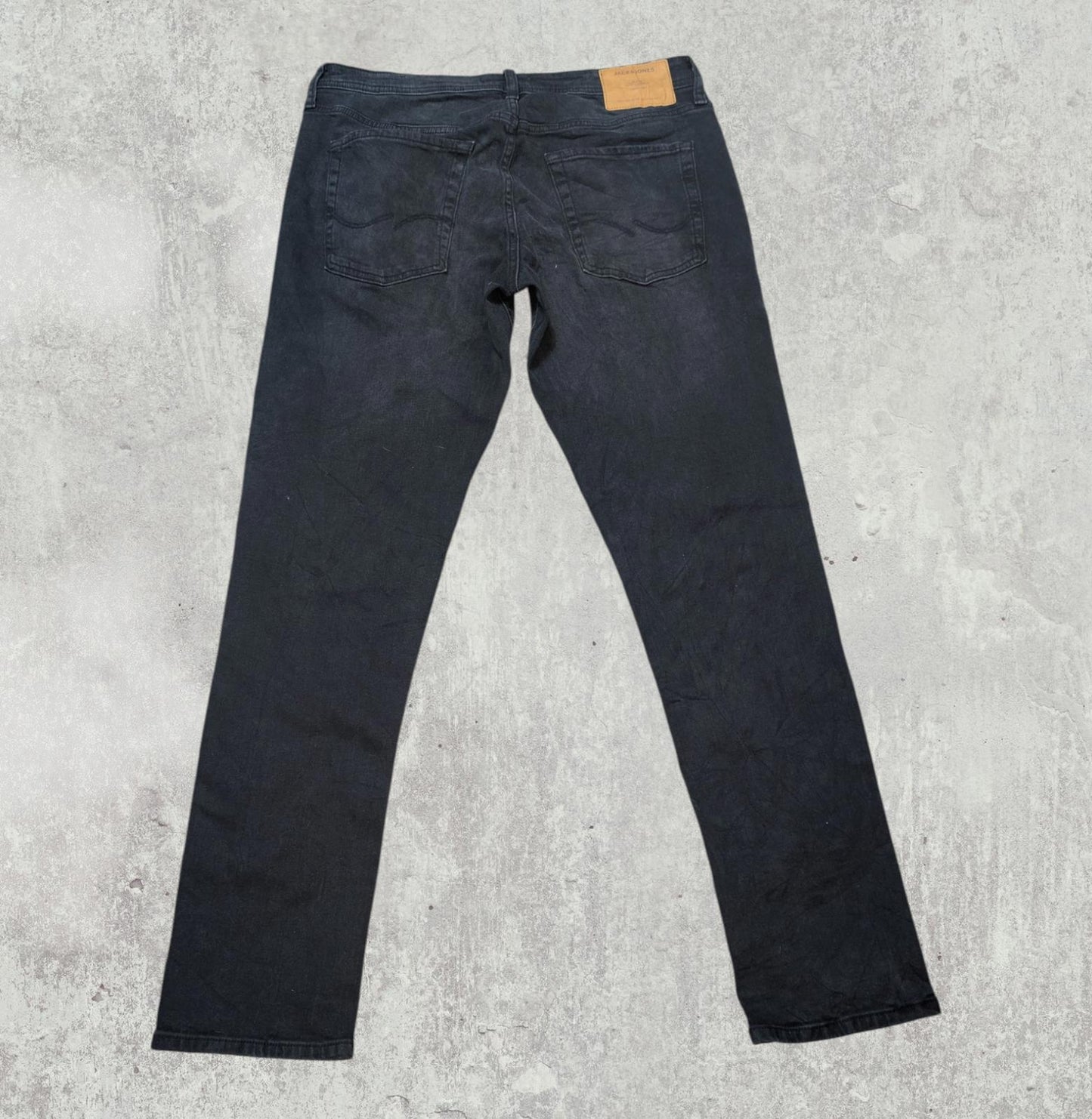 Jack & Jones Men's Slim Ripped Jeans - Black - Size 32W 32L