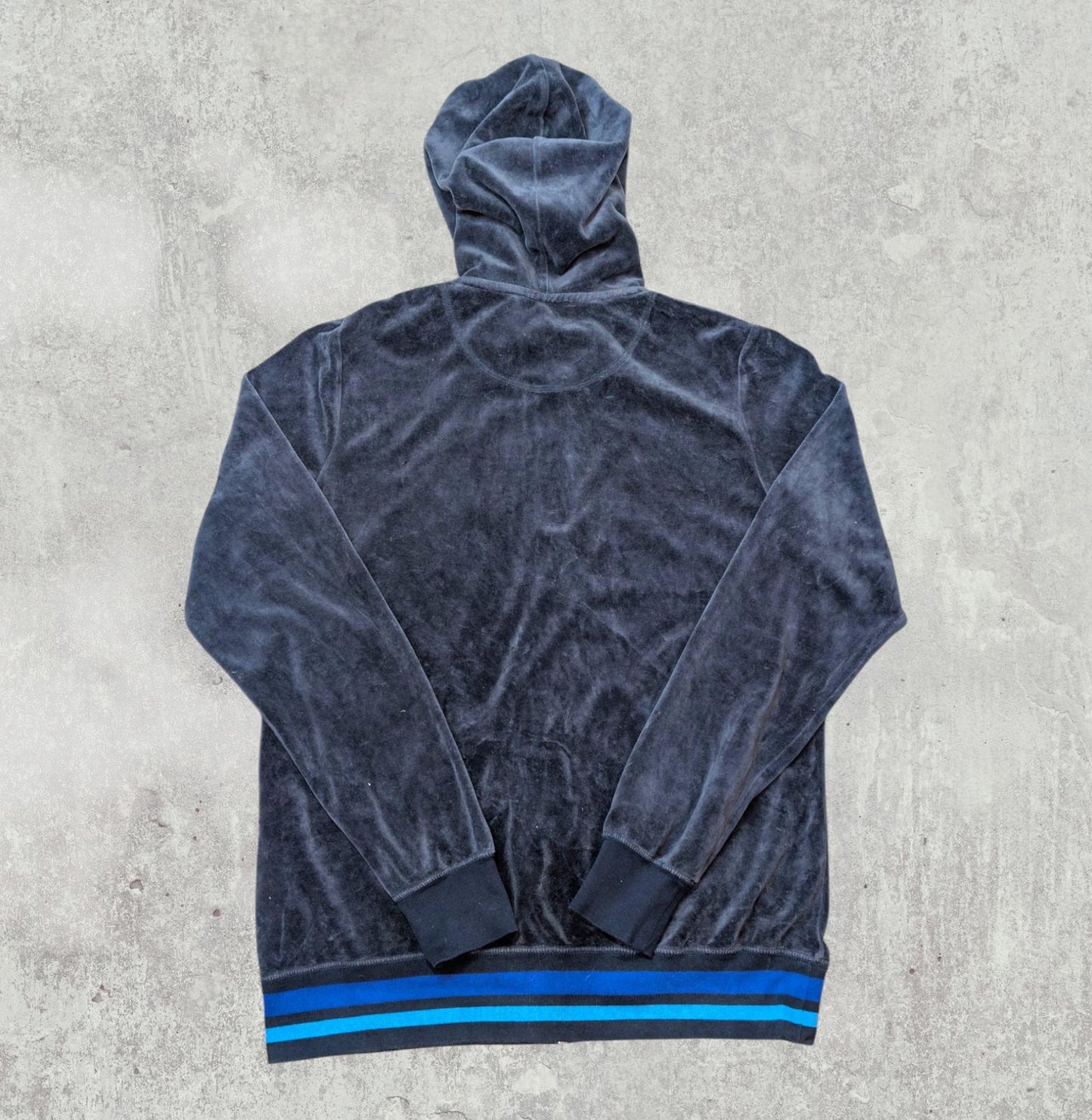 Nike Men's Velour Jacket - Navy - Size XL