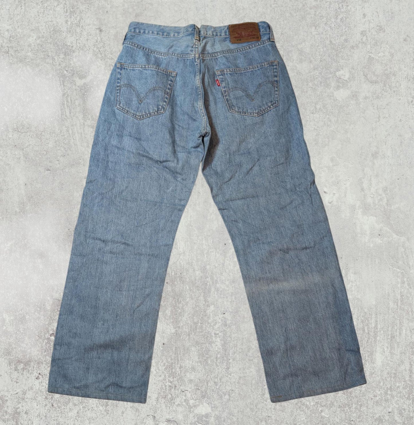 Levi's Men's 512 Slim Tapered Jeans - Blue - Size 32W 26L
