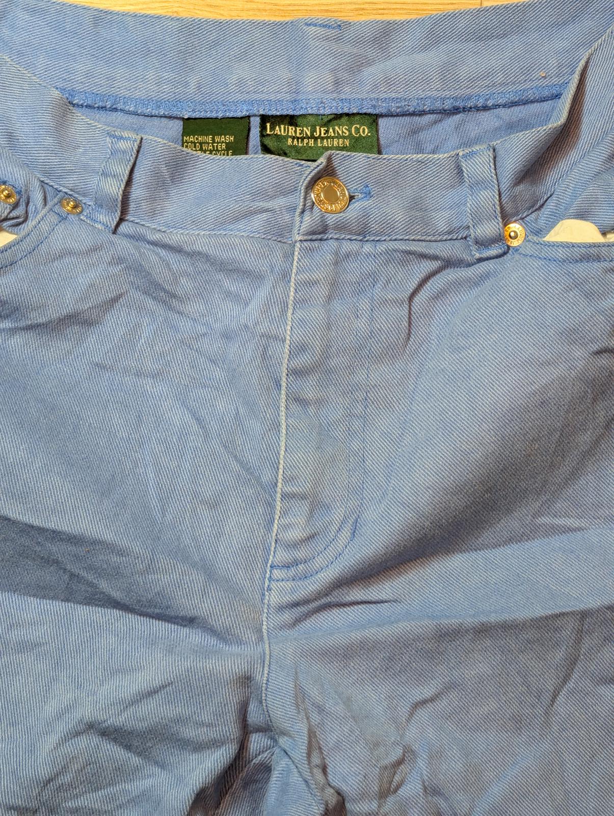 Lauren Jeans Co Ralph Lauren Women's Straight Jeans - Blue - Size 28W 28L