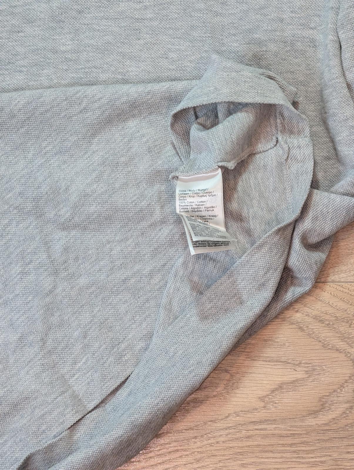 Lacoste Men's Classic Fit Long Sleeved Polo T Shirt - Grey - Size 3 / Small