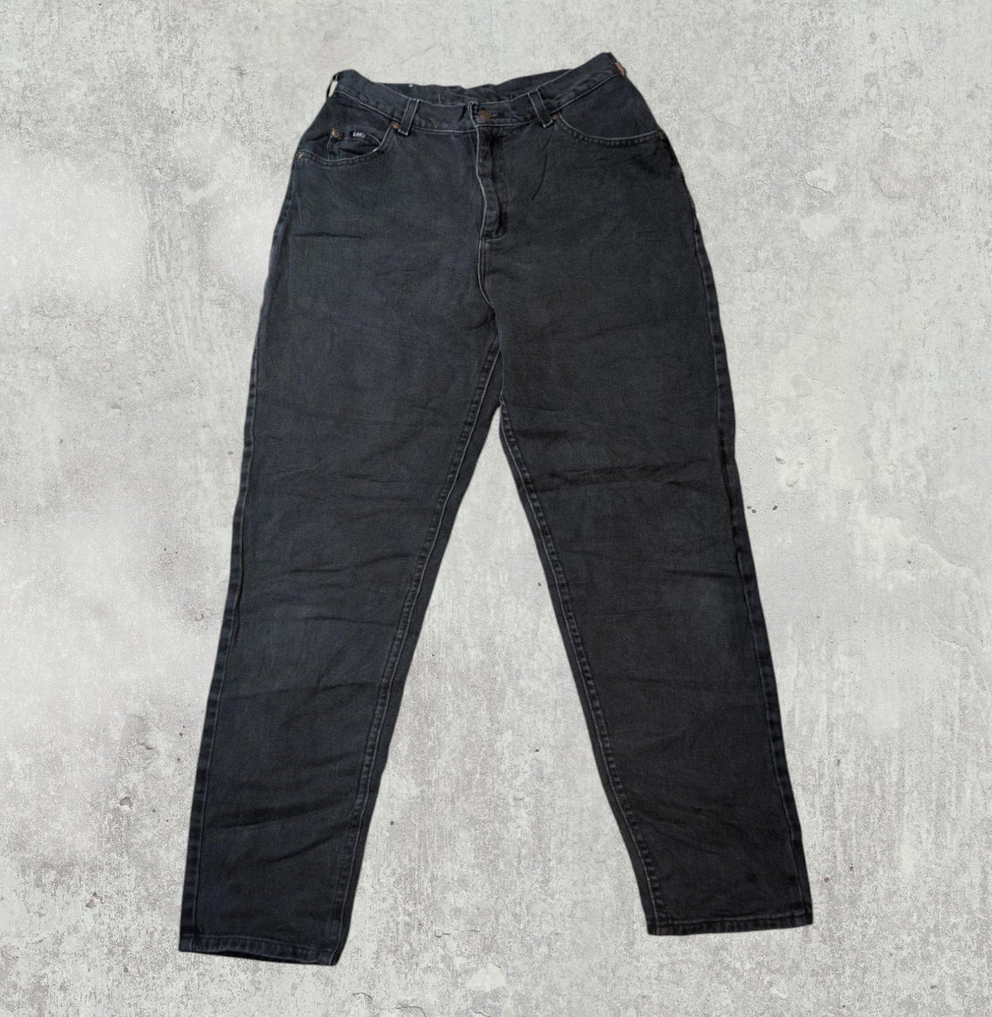 Lee Women's Straight Jeans - Black - Size 28W 27L