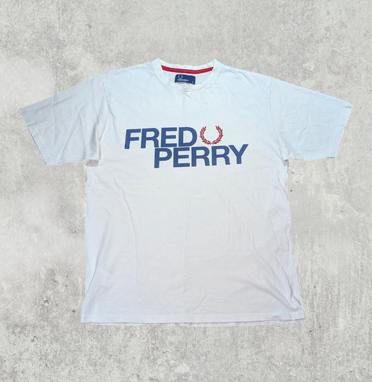 Fred Perry Men's T Shirt - White - Size Medium