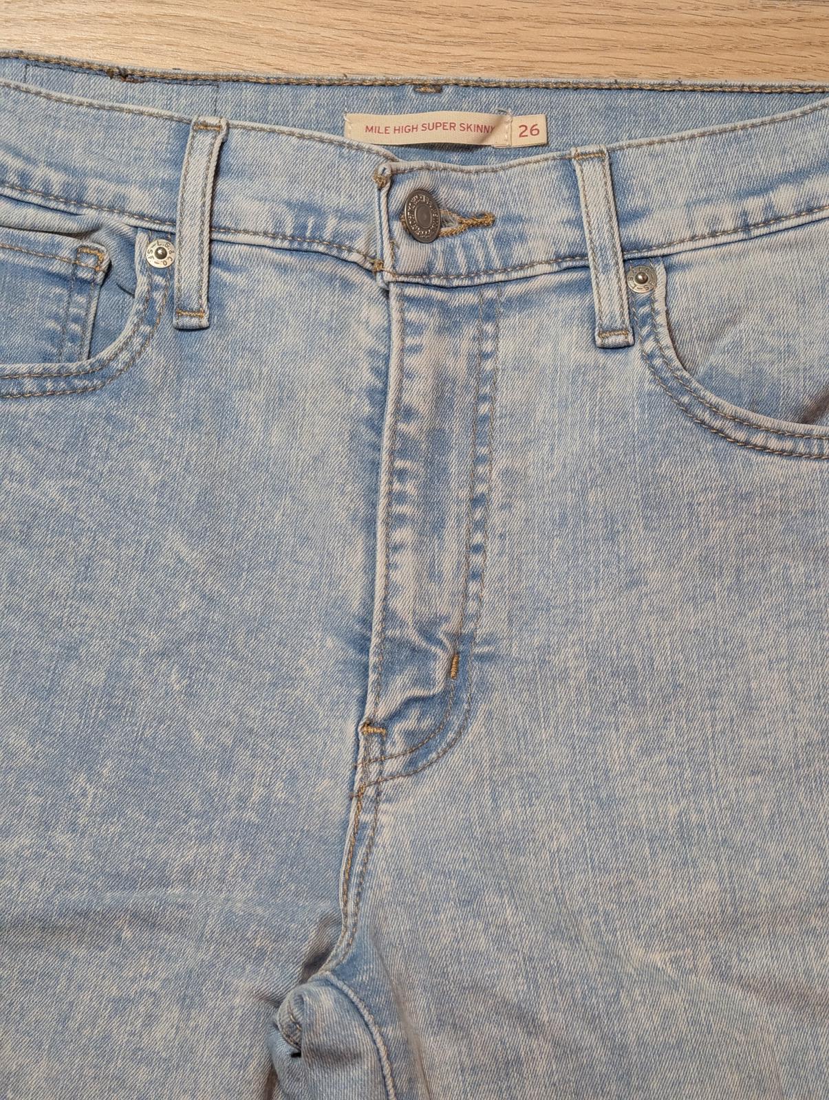 Levi's Women's Mile High Super Skinny Jeans - Blue - Size 26W 32L