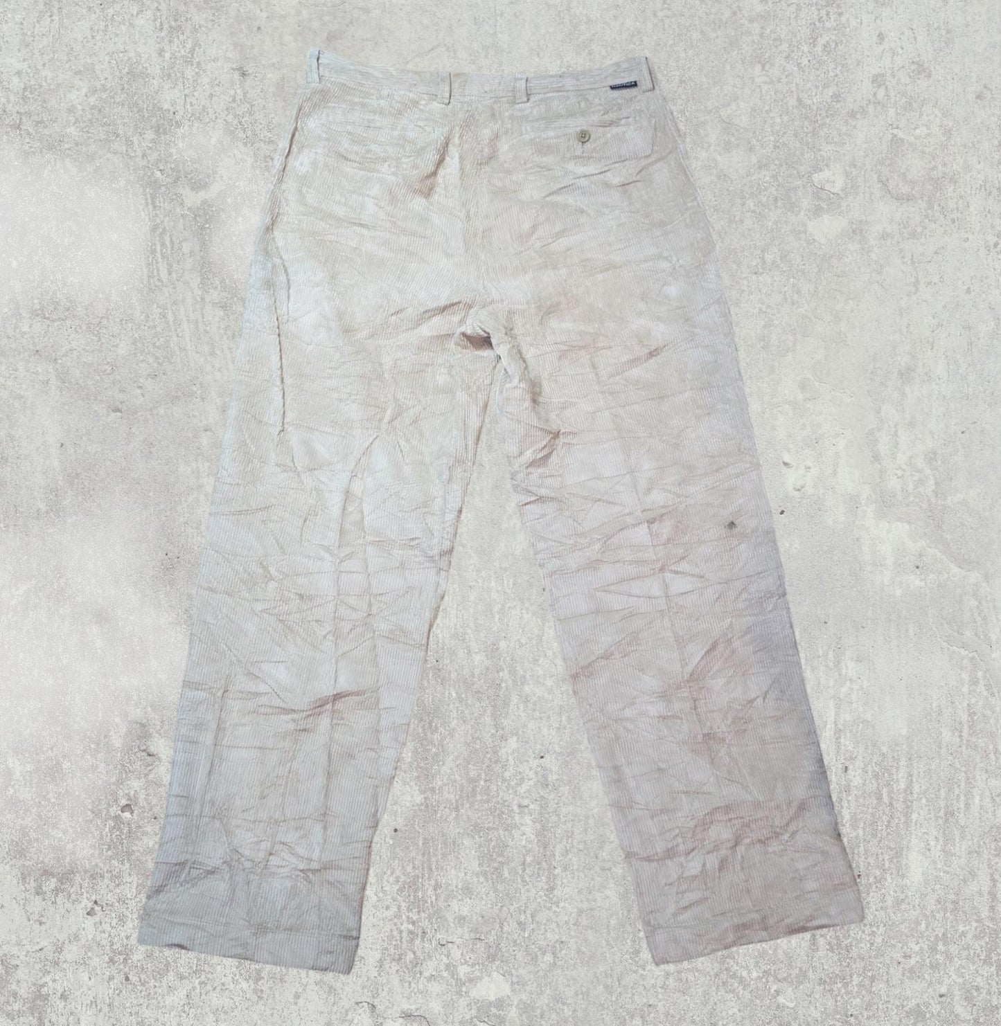 Nautica Men's Corduroy Trousers - Beige - Size 36W 32L